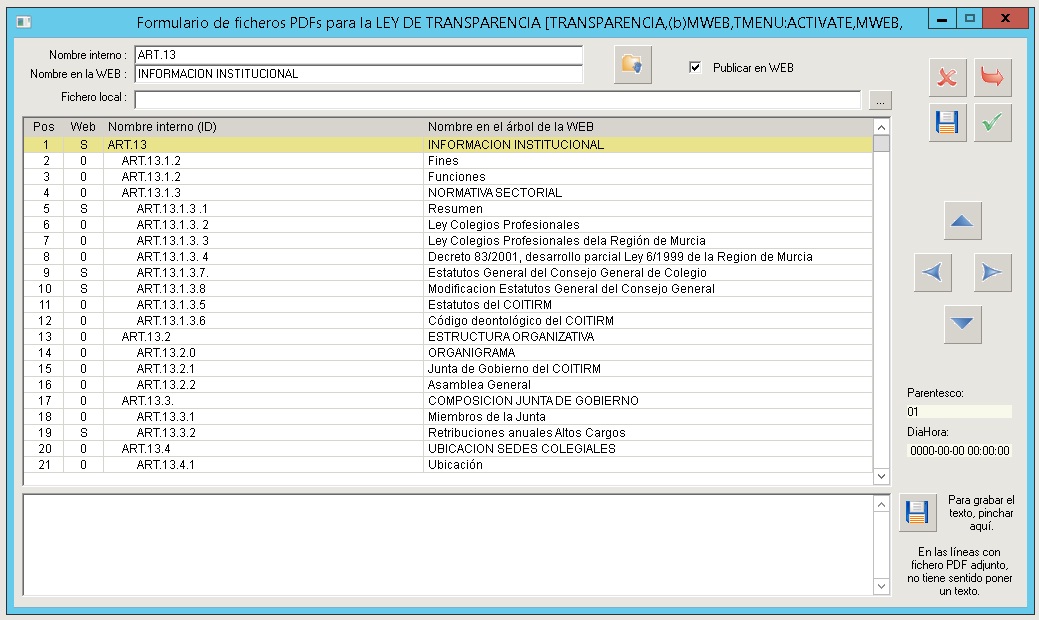 transparencia en gestion